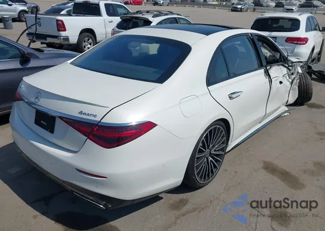 2023 Mercedes-Benz S 500 4Matic из США, поврежденный, VIN W1K6G6DB3PA195722